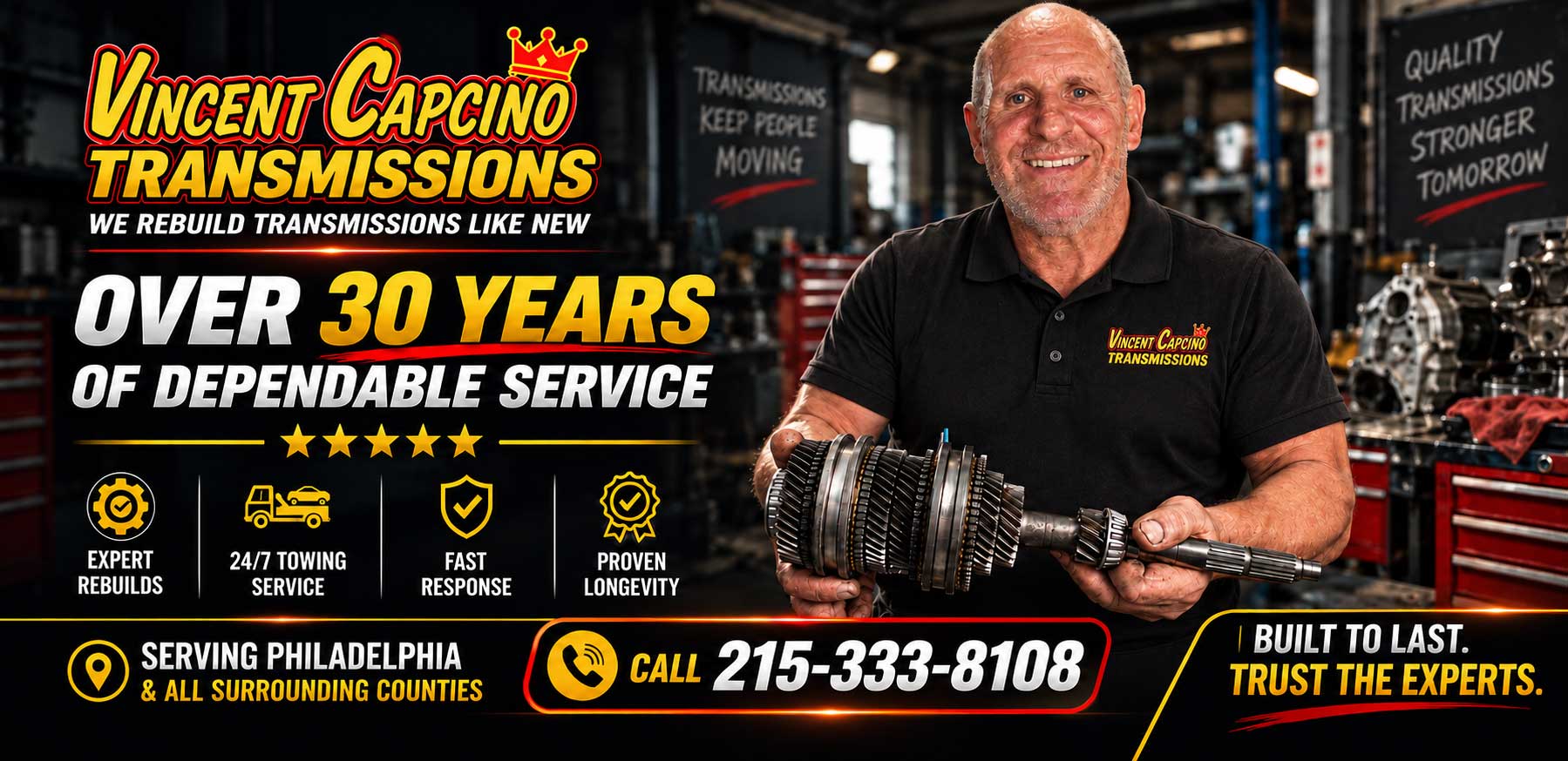 Vincent Capcino Transmissions has been servicing in Northeast Philadelphia for over 25 years